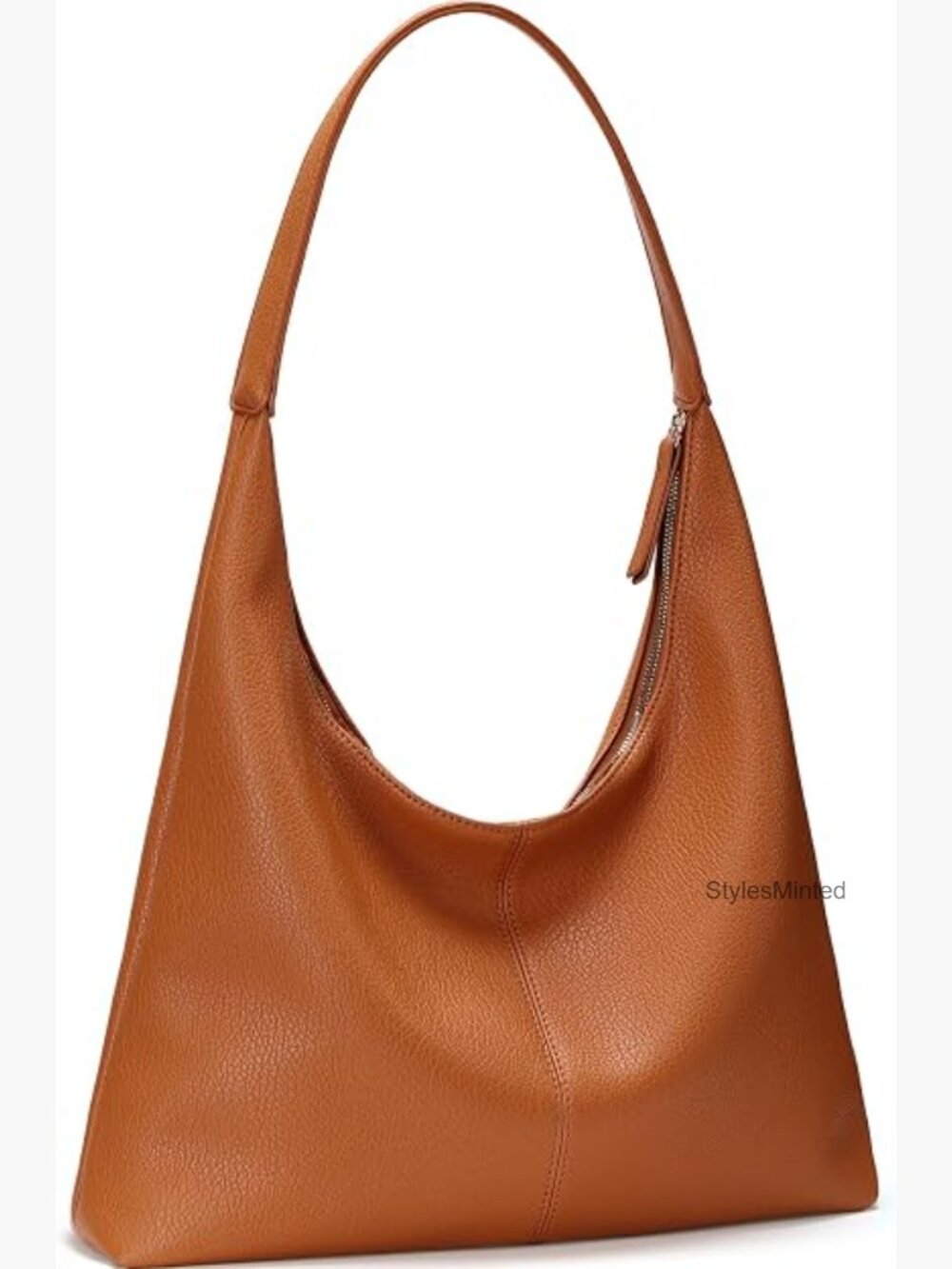 Large Vegan Leather Slouchy Tote Bag Shoulder Purse Work Handbag
